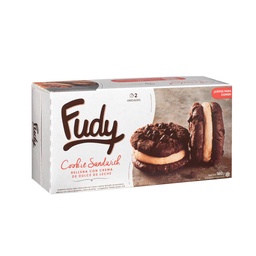 Cookies (Galletas) Sandwich Rellenas con Crema de Dulce de Leche Fudy 160 gr