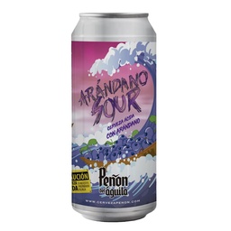 Cerveza Arándano Sour Peñon Del Aguila   Lata 473 cc