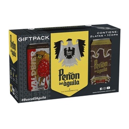 Cerveza Pack 2Lat + 1Copa Peñon Del Aguila 946 ml