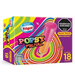 Palito Helado Popsy Frutal Frigor Cja 810 grm