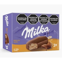 Palito Helado Sabor Dulce de Leche Milka 180g