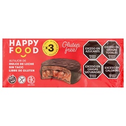 Alfajor de Dulce de Leche Sin Gluten Happy Food 150g