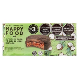 Alfajor de Coco y Dulce de Leche Happy Food 150g