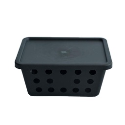 Caja con Tapa 19 x 14 x 9 Negro