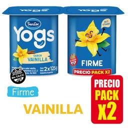 Yogur Entero Firme Vainilla Sancor Yogs Pak 250 grm