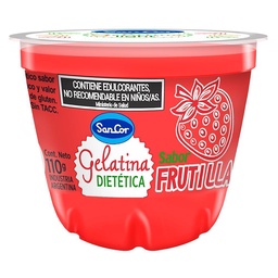 Gelatina Dietetica Sabor Frutilla Sancor 110 grm