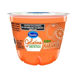 Gelatina Dietetica Naranja Sancor 110 grm