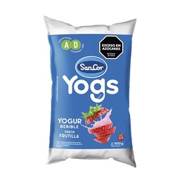 Yogur Bebible Entero Sabor Frutilla Yogs 900g