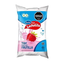 Yogur Bebible Entero Sabor Frutilla Lechelita 900g