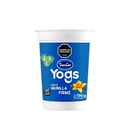 Yogur Entero Firme Sabor Vainilla Yogs 190g