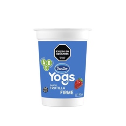 Yogur Entero Firme Sabor Frutilla Yogs 190g