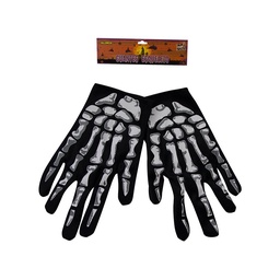 Guantes Esqueleto Negro y Blanco