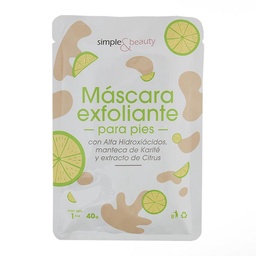 Mascara Exfoliante para Pies Simple Beauty 40g