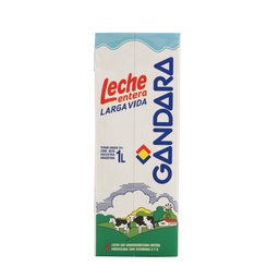 Leche Entera Larga Vida Uat Fortificada Gandara 1l