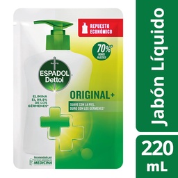 Jabón Líquido Repuesto Original Espadol 220 ml