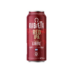 Cerveza Red Ipa Rabieta   Lata 473 cc