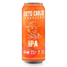 Cerveza Siete Cholas American Ipa Lat 473 cmq