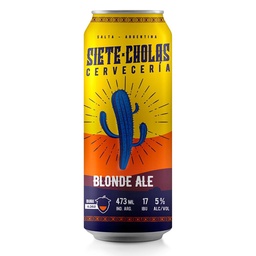 Cerveza Siete Cholas Lager Lat 473 cmq