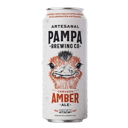 Cerveza Amber Ale Pampa Brewing Co   Lata 473 cc