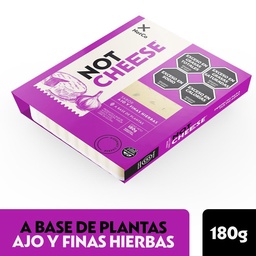 Queso Vegano Sabor Ajo y Finas Hierbas Not Cheese 180g