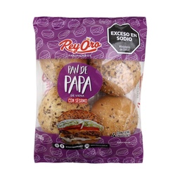 Pan Hamburguesa de Papa con Sésamo Rey Oro 300g