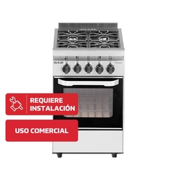 Cocina Multigas Usman 4 Hornallas Plata Compact 52 cm