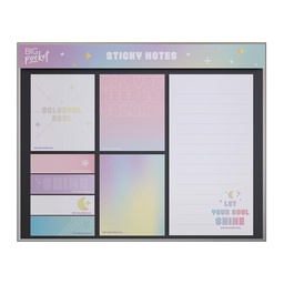 Sticky Notes Pastel Big Pocket