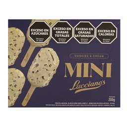 Palito Helado Cookies And Cream Mini Luccianos 200g