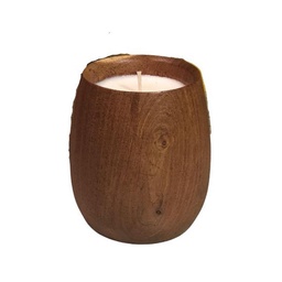 Vela Soja Madera 7,5X9x7,5c Honey Wood