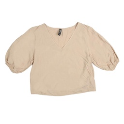 Blusa  Dama Lisa Manga Bombe Beige  Talle S