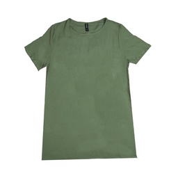 Vestido Dama Liso  Verde Militar Talle S