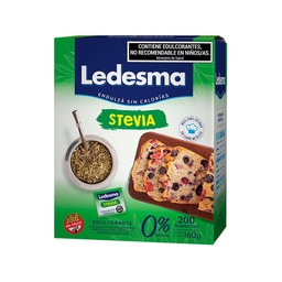 Edulcorante Stevia x200 u. Ledesma 160g