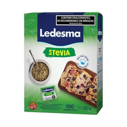 Edulcorante Stevia x100 Sobres Ledesma 80g