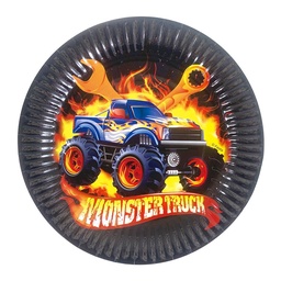 Plato Polipapel 17 cm  x 6 uni Monster Truck