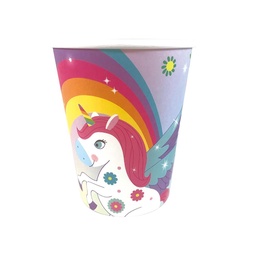 Vaso Polipapel x 6 Unidades Unicornio Sweet