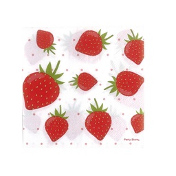 Servilletas de Papel x 20 Unidades Frutilla