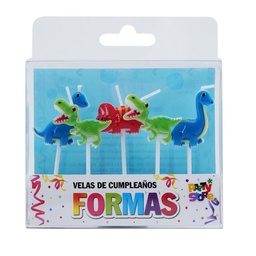 Px5 Velas Formas Dinos