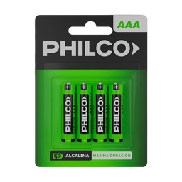 Pilas Philco Aaa Blister 4 Unidades