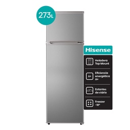 Heladera con Freezer Cíclica Hisense 256 l Rd-35drs Plata