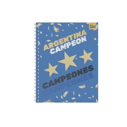 Cuaderno Ppr 16x21 Espiralado Campeones