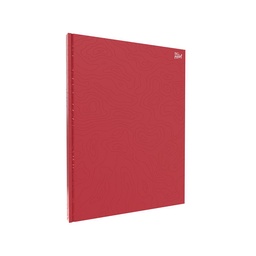 Cuaderno Ppr 19x23 Trama Rojo