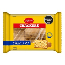 Galletitas Crackers Clásicas x3 Unidades 330 grm