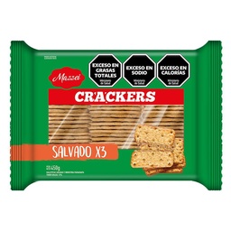 Galletitas Crackers Salvado Mazzei 450g