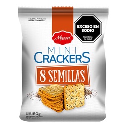 Galletitas Crackers Mini 8 Semilla Mazzei 180g