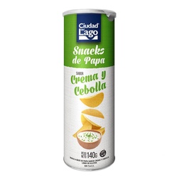 Papas Fritas en Tubo Ciudad Del Lago Crema y Cebolla 140 gr