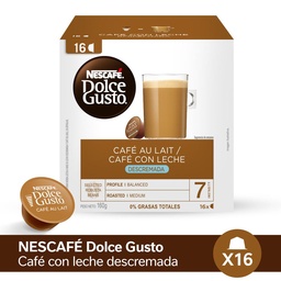 Nescafé® Dolce Gusto® Café con Leche Descremada x 16u.