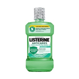 Enjuague Bucal Listerine Anticaries Frescura Extra Suave Sin Alcohol x 500 ml.