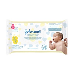Toallitas Húmedas para Bebé Johnson's Recién Nacido x 48 un.