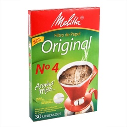 Filtros Papel Nº4 Melitta Caja 30 Unidades