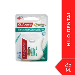 Hilo Dental Colgate Total 12 Fluor y Menta 25m